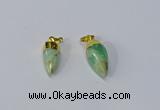 NGP3108 10*20mm - 10*25mm sticks Australia chrysoprase pendants