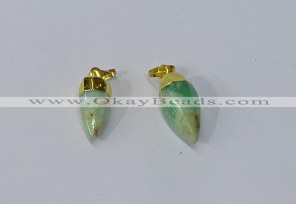 NGP3108 10*20mm - 10*25mm sticks Australia chrysoprase pendants