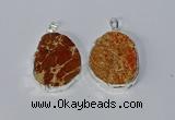 NGP3150 25*35mm - 35*45mm freeform sea sediment jasper pendants