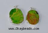 NGP3153 25*35mm - 35*45mm freeform sea sediment jasper pendants