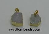 NGP3321 8*12mm - 15*20mm freeform druzy agate gemstone pendants