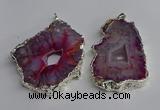 NGP3366 40*45mm - 45*60mm freeform druzy agate pendants