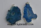 NGP3367 40*45mm - 45*60mm freeform druzy agate pendants