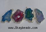 NGP3391 40*45mm - 45*60mm freeform druzy agate pendants