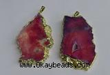 NGP3397 40*45mm - 45*60mm freeform druzy agate pendants