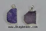 NGP3441 18*25mm - 20*30mm freeform druzy agate gemstone pendants