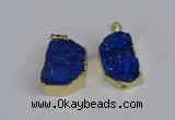 NGP3470 20*30mm - 25*35mm freeform druzy agate pendants wholesale