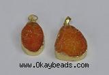 NGP3475 18*25mm - 20*30mm freeform druzy agate gemstone pendants