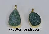 NGP3479 18*25mm - 20*30mm freeform druzy agate gemstone pendants