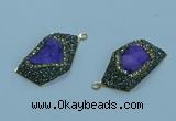 NGP3592 20*30mm - 22*32mm freeform druzy agate pendants