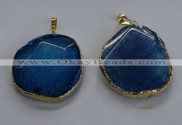 NGP3730 30*40mm - 35*45mm freeform agate gemstone pendants