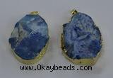 NGP3760 30*40mm - 40*50mm freeform druzy agate pendants