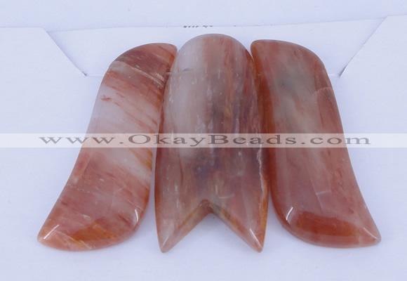 NGP38 Fashion red quartz gemstone pendants set jewelry wholesale