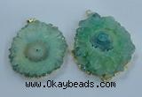 NGP3904 55*65mm - 65*80mm freeform druzy agate pendants