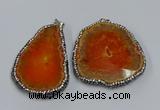 NGP3909 45*60mm - 55*65mm freeform druzy agate pendants wholesale