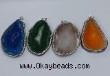 NGP3916 45*60mm - 55*65mm freeform druzy agate pendants wholesale