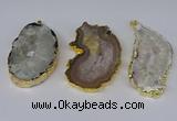 NGP3922 35*50mm - 45*65mm freeform druzy agate pendants wholesale