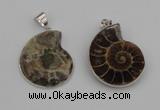 NGP4068 25*30mm – 30*35mm carved ammonite pendants wholesale