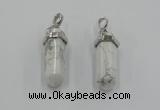 NGP5005 8*30mm sticks white howlite gemstone pendants wholesale