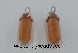 NGP5008 8*30mm sticks red aventurine pendants wholesale