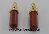 NGP5031 8*30mm sticks goldstone pendants wholesale