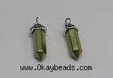 NGP5400 8*30mm sticks pyrite gemstone pendants wholesale