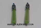 NGP5415 10*65mm sticks green aventurine pendants wholesale