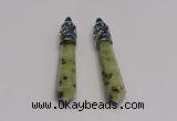 NGP5419 10*65mm sticks kiwi jasper pendants wholesale