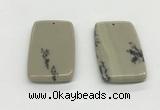 NGP5526 30*50mm - 35*55mm rectangle jasper pendants wholesale