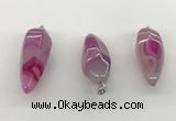 NGP5547 14*40mm - 23*58mm teardrop agate gemstone pendants