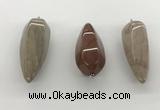 NGP5552 14*40mm - 23*58mm teardrop jade pendants wholesale