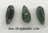 NGP5556 14*40mm - 23*58mm teardrop Canadian jade pendants