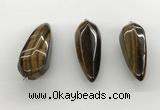 NGP5563 14*40mm - 23*58mm teardrop yellow tiger eye pendants