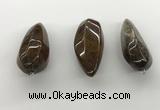 NGP5564 14*40mm - 23*58mm teardrop iron tiger pendants wholesale