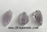 NGP5567 18*40mm - 23*58mm teardrop lavender amethyst pendants