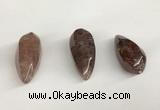 NGP5569 18*40mm - 23*58mm teardrop strawberry quartz pendants