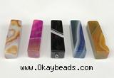 NGP5720 12*52mm cuboid agate gemstone pendants wholesale