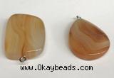 NGP5738 25*35mm freeform agate gemstone pendants wholesale