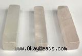 NGP5765 12*52mm cuboid rose quartz pendants wholesale