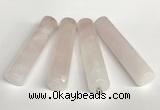 NGP5768 13*58mm tube rose quartz pendants wholesale