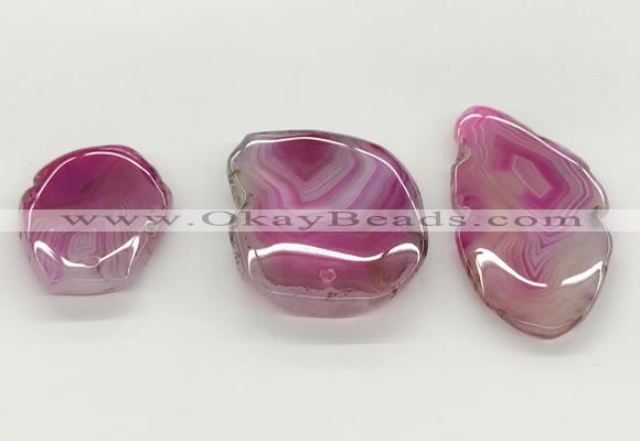 NGP5784 30*45mm - 40*60mm freeform agate slab pendants