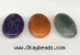 NGP5818 30*50mm oval agate gemstone pendants wholesale