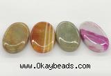 NGP5825 30*55mm oval agate gemstone pendants wholesale