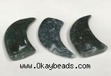 NGP5835 22*55mm - 25*55mm horn agate gemstone pendants wholesale