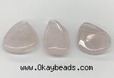 NGP5846 25*45mm - 35*55mm freeform rose quartz pendants wholesale