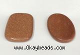 NGP5857 35*55mm freeform goldstone pendants wholesale