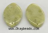 NGP5862 35*55mm marquise lemon jade pendants wholesale