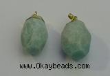 NGP6019 18*30mm - 22*35mm freeform amazonite pendants