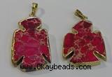 NGP6026 25*35mm - 30*40mm angel sea sediment jasper pendants