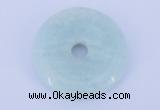 NGP603 5pcs 7*35mm amazonite gemstone donut pendants wholesale